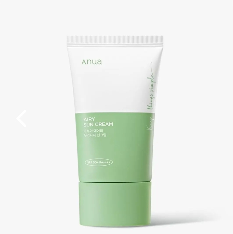 کرم ضد آفتاب Airy آنوا (فیزیکی تسکین دهنده)
